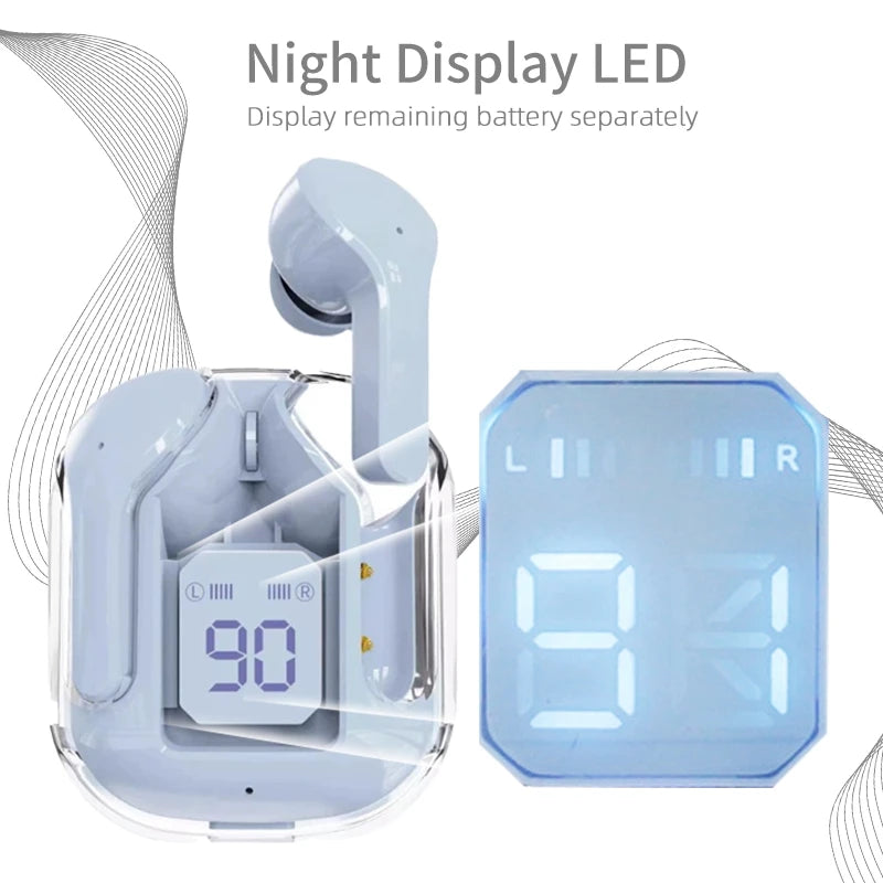 Air31 Crystal TWS Earbuds True Stereo Wireless Headphones Headsets Audifonos Fones De Ouvido Earbud & In-ear Tidesmit