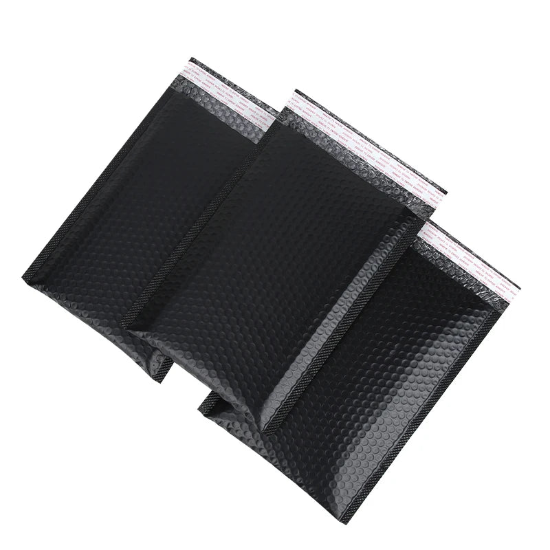 In Stock Shockproof Poly Bubble Mailing Black Bubble Envelope Shipping Plastic Bag for 3C Product