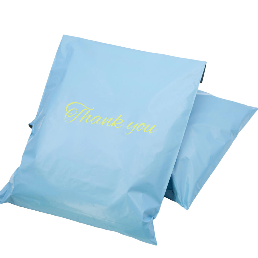 Eco-Friendly Black Poly Mailers Packaging Bags   Thick with Custom Logo Offset Printed for Socks Shoes Fur