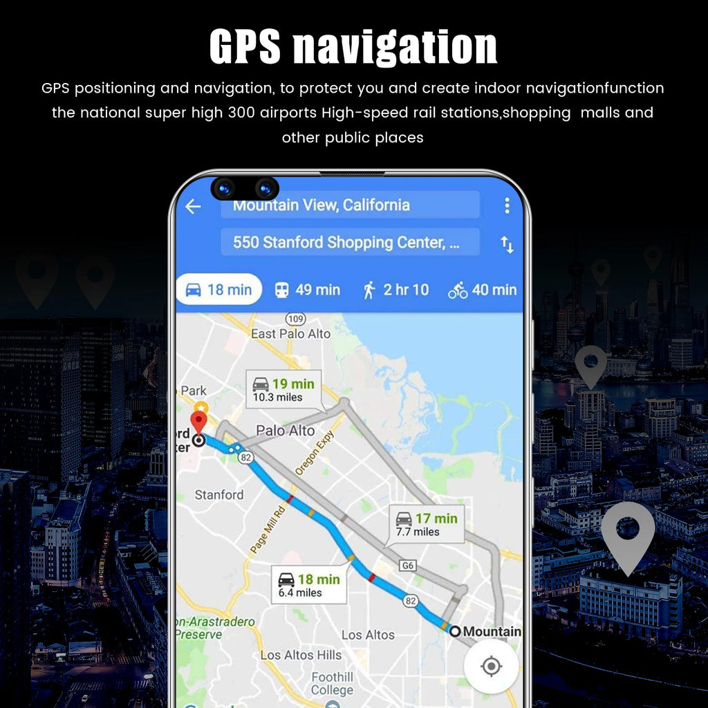 New P60 Pro 7.8 Inch 10 Core Smart Phone 16GB+512GB 4K HD GPS Navigation 5G Android SmartPhone 40+48MP Game Mobile Phone - Tidesmit