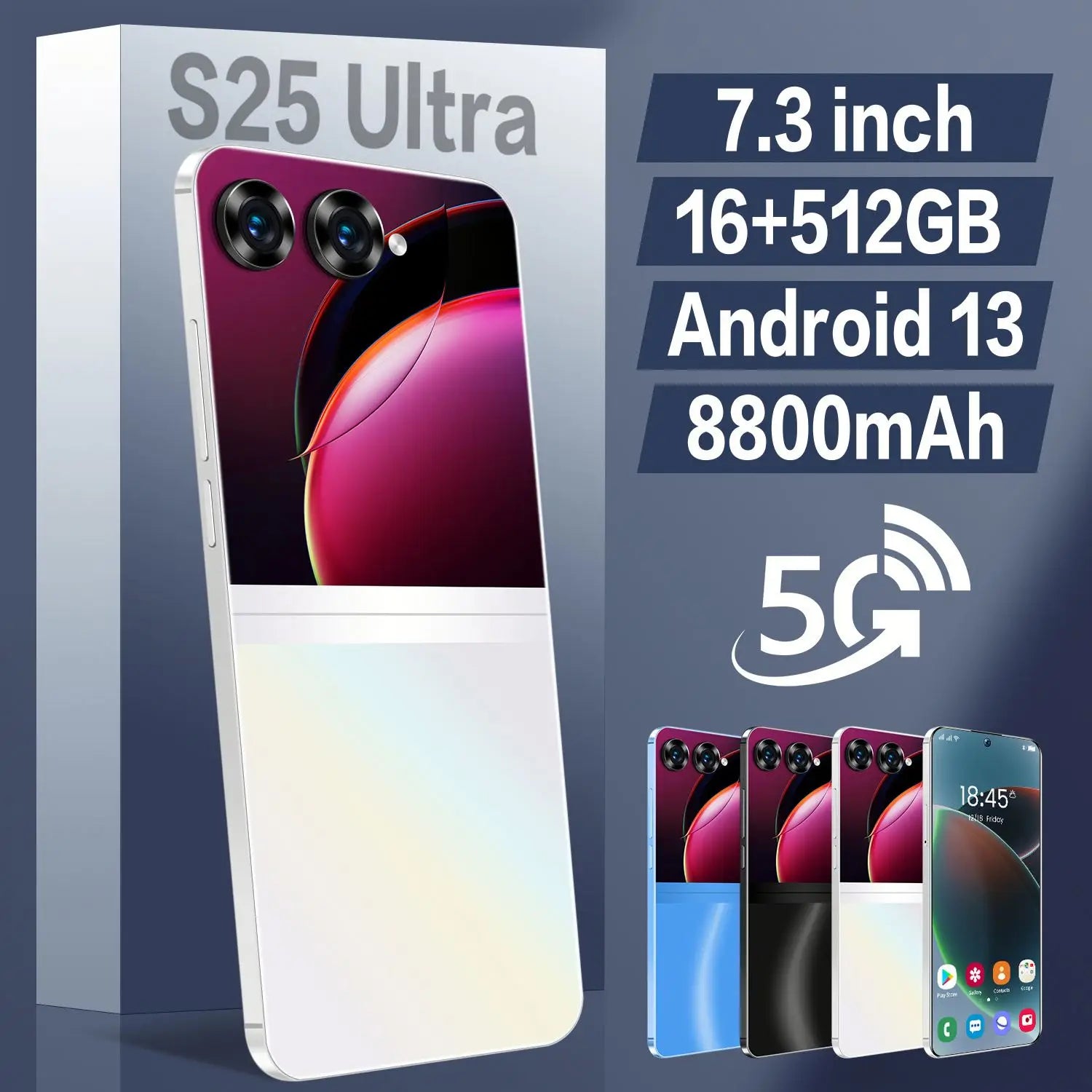 5G Smartphone 512GB Unlocked 6.8 Inch Display | Tidesmit Essential Tidesmit