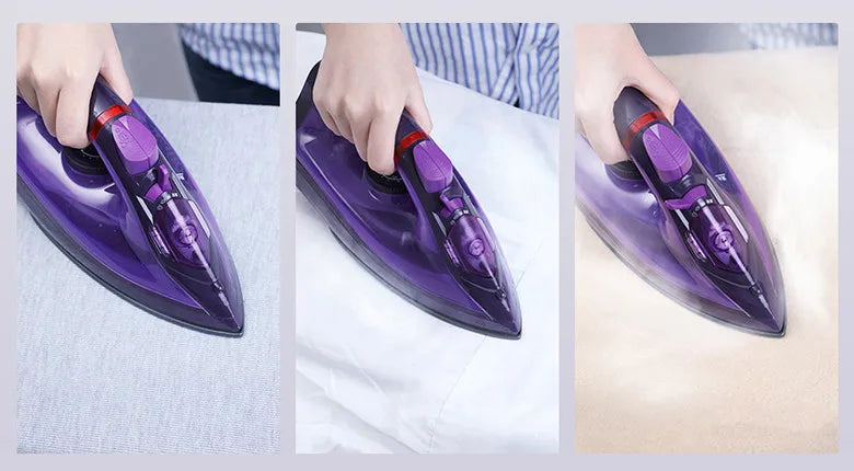Tidesmit Lofans YD-012V cordless steam iron showing 280ml water tank and fast warm-up feature for garment care
