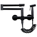 Wholesale Black Hot Sale Hot and Cold Pull Out Kitchen Mixer Tap Pot Filler Faucet Synchronize Airbrush Kitchen Faucet