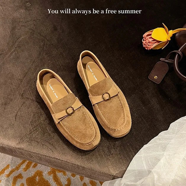 Super luxurious quality breathable loafers for women, new arrivals, casual round-toe shoes