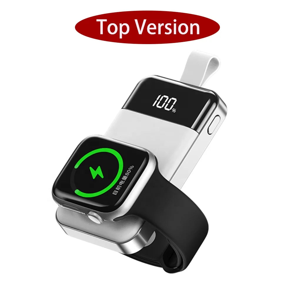 Power bank charger-Newly Pocket Fast Charging USB Watch Charger Magnet Wireless Mini Portable Power Banks Tidesmit