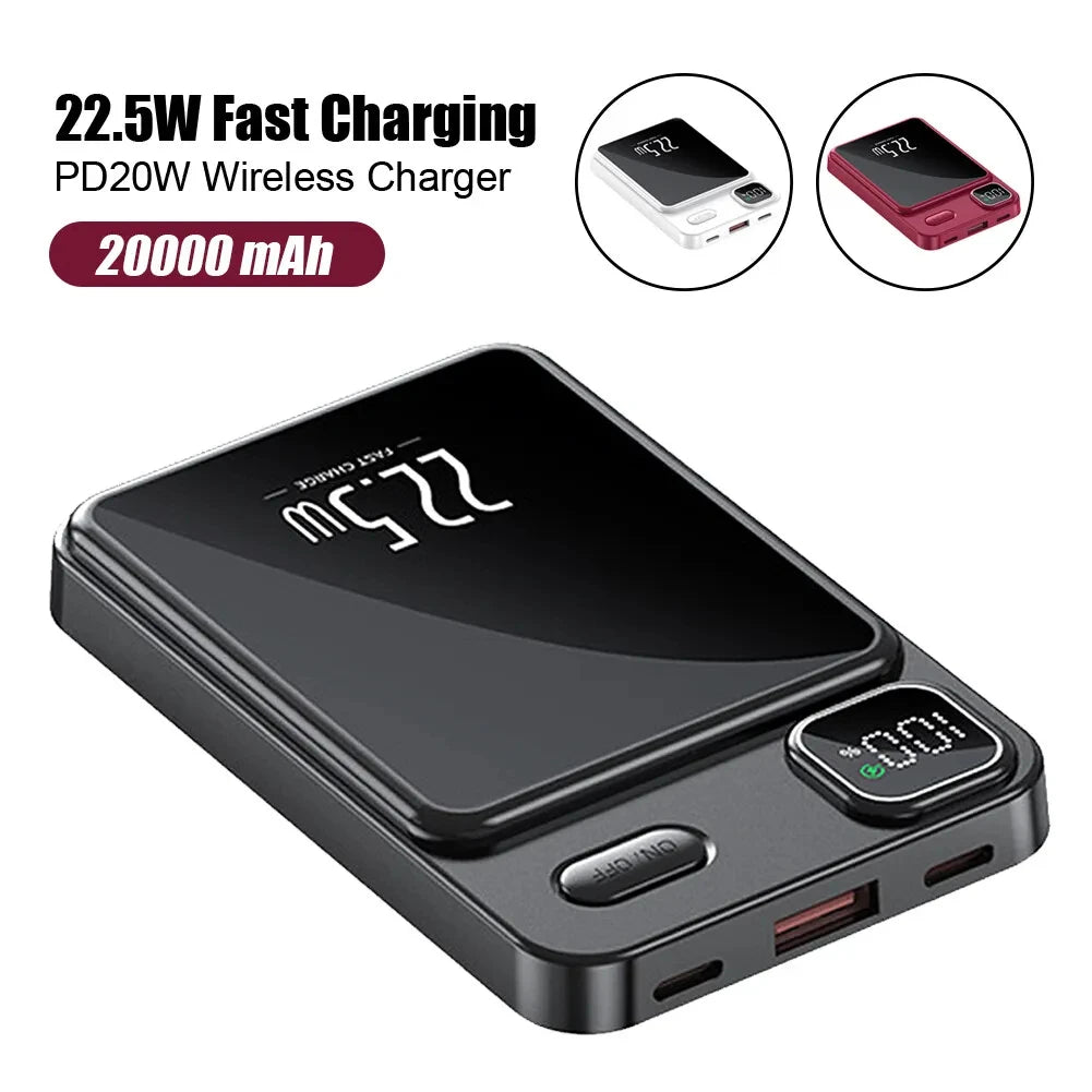 Power bank charger-min Magnetic Wireless Charging Power Bank Manufacturer 5000mah 22.5w Outdoor Power Bank Wireless Charger Battery Pack Powerbank Tidesmit