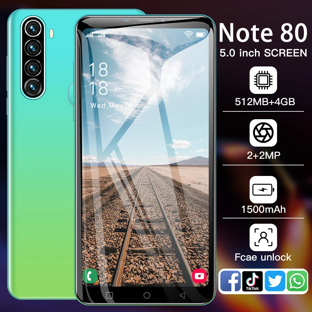 New Low-price Note80 HD 5.1-inch Full Screen 3G Mobile Phone E-commerce Cheap Smart Phones Made in China - Tidesmit