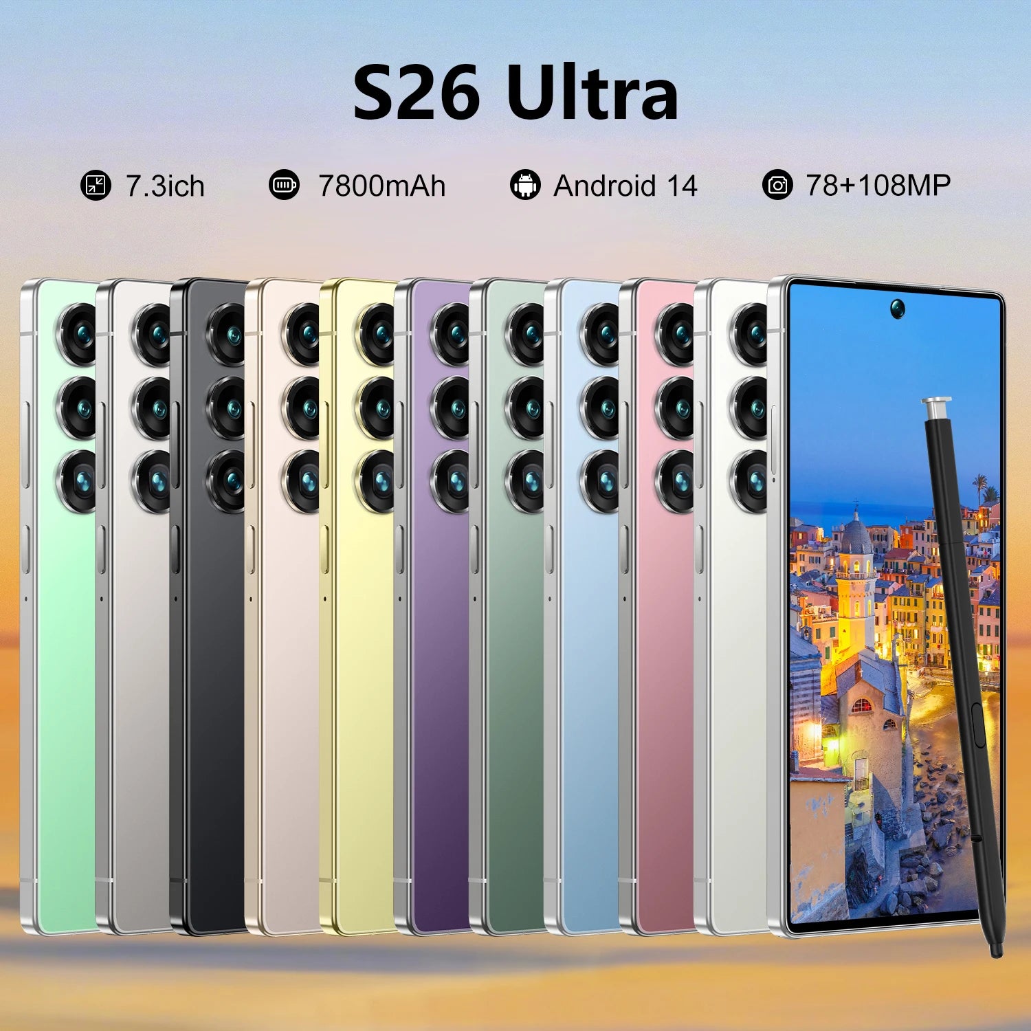 Tidesmit 5G Smartphone 7.3-Inch AMOLED 22GB RAM 1TB Unlocked Tidesmit