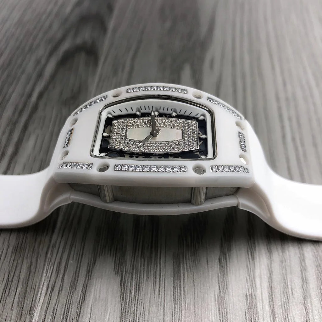 Women Watches Luxury Ceramic White Black Dial Octagon Luxury Automatic Men's Watch Watch for Girls Women Watches Luxury