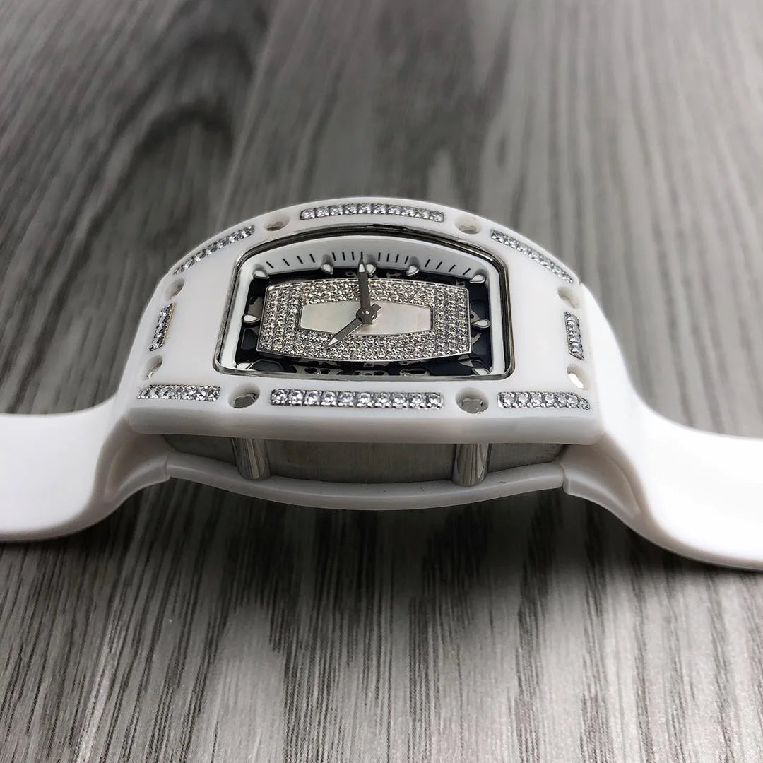 Women Watches Luxury Ceramic White Black Dial Octagon Luxury Automatic Men's Watch Watch for Girls Women Watches Luxury