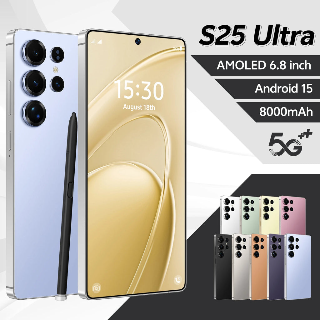 S25 Ultra 5G Smartphone 1TB 16GB RAM AMOLED Display Dual SIM Tidesmit