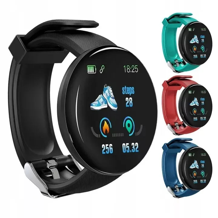 Reloj Intelligent Waterproof Upgraded SmartWatch D18 Blood Pressure Heart Rate Sleep Monitoring Fitness Tracker D18 Smart Watch - Tidesmit