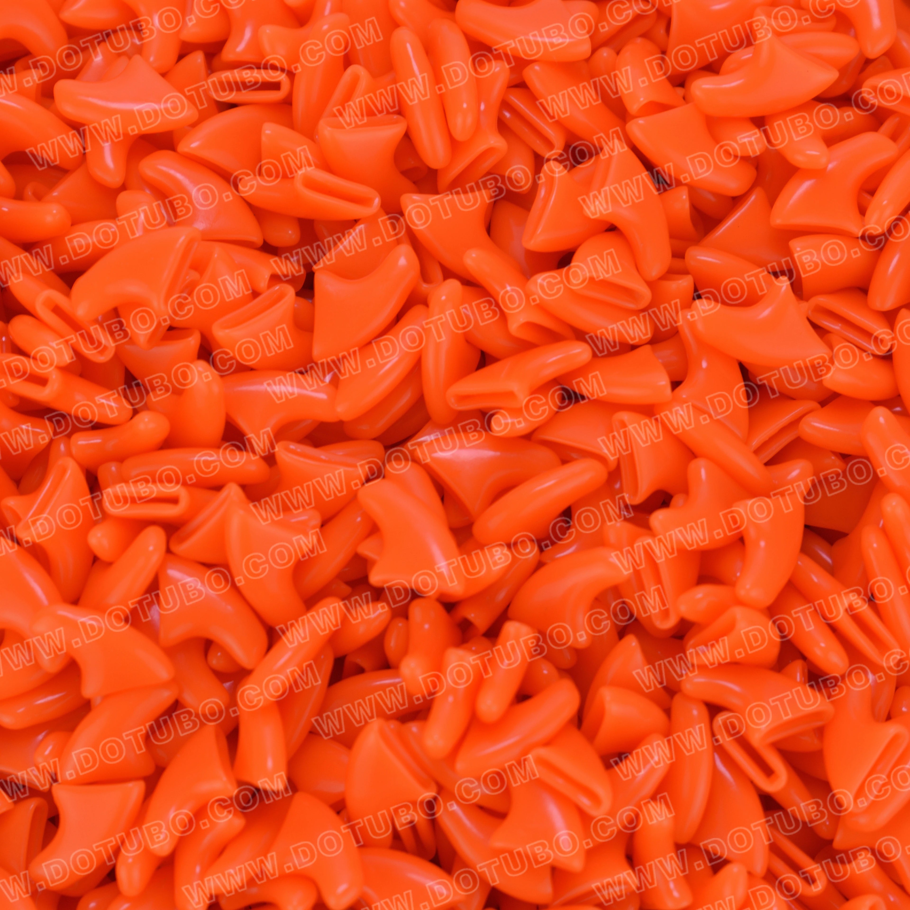 Bright orange soft silicone cat nail caps for scratch-free claws. 20-piece set for safe pet grooming.