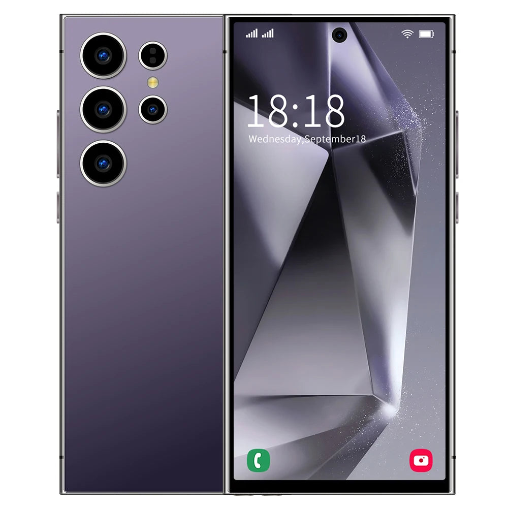 Tidesmit S26 Ultra 5G smartphone with 7.3 inch HD display 108MP camera 16GB RAM and 1TB storage in sleek finish