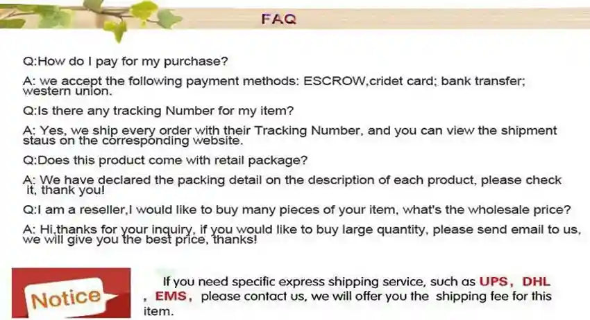 FAQ section for dual ionic detox foot spa machine detailing payment methods, shipping, and wholesale inquiries.