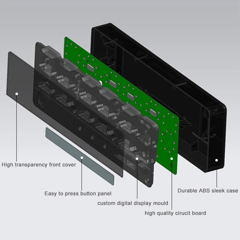 CHEETIE CP50A Small Size Rechargeable Workout Clock Count Down/Up Gym Timer Clock for Home Gym Battery Tidesmit