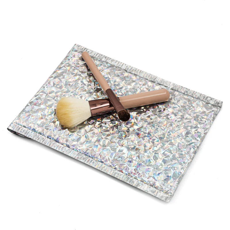 Gold Rose Gold Pink Red Green Silver Aluminum Poly Eco-Friendly Waterproof Bubble Mailer for Cosmetics Jewelry Packaging