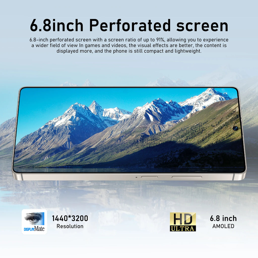 Tidesmit 5G Android 15 Smartphone, 1TB Storage, 16GB RAM - Dual SIM Tidesmit
