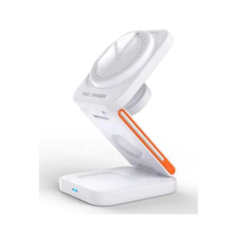 Just Link Multi-functional 3-in-1 15W Magnetic Wireless Charger with Type C Cable Portable Phone Charging Stand with Holder Tidesmit