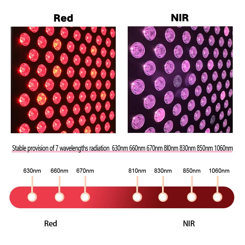Shenzhen Red Light Therapy Panel with 630/660/670nm + 810/830/850/1060nm Led Infrared Red Light Therapy PDT Machine