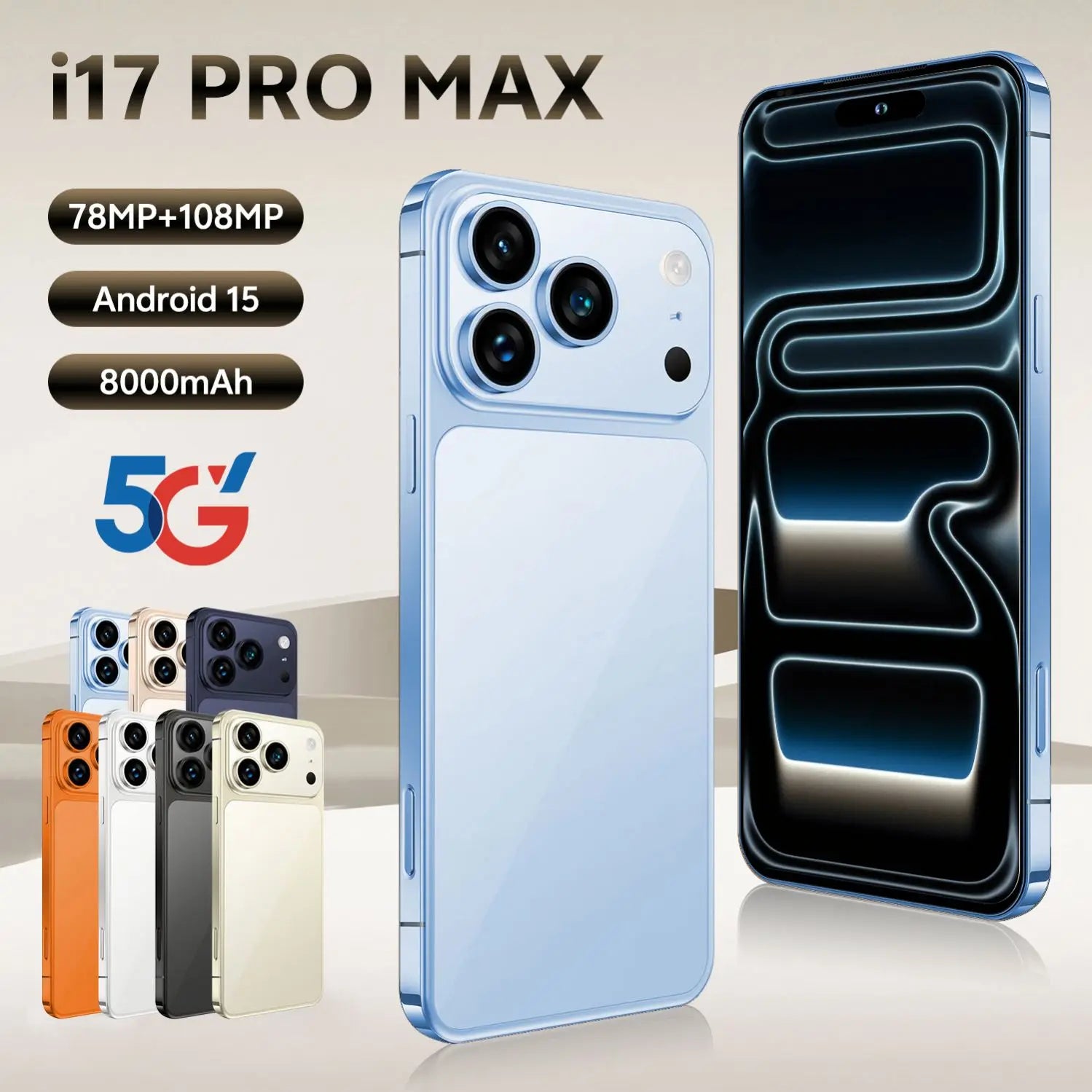 4G Smartphone 7.3 Inch AMOLED 1TB Storage - Tidesmit Essential Series Tidesmit