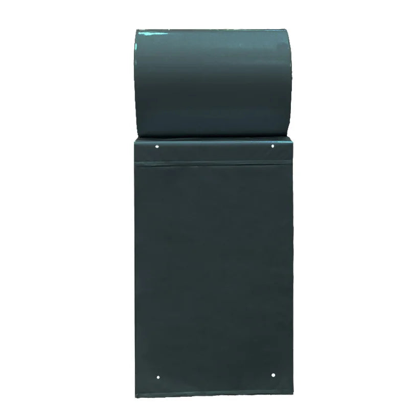 Black pre-opened auto bag with top roll, space-saving moisture-proof packaging film