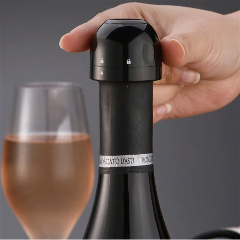 Vacuum Wine Stopper Leak-proof Sealing Wine Bottle Cap Vacuum Retain Freshness Champagne Stopper Home Bar Accessories