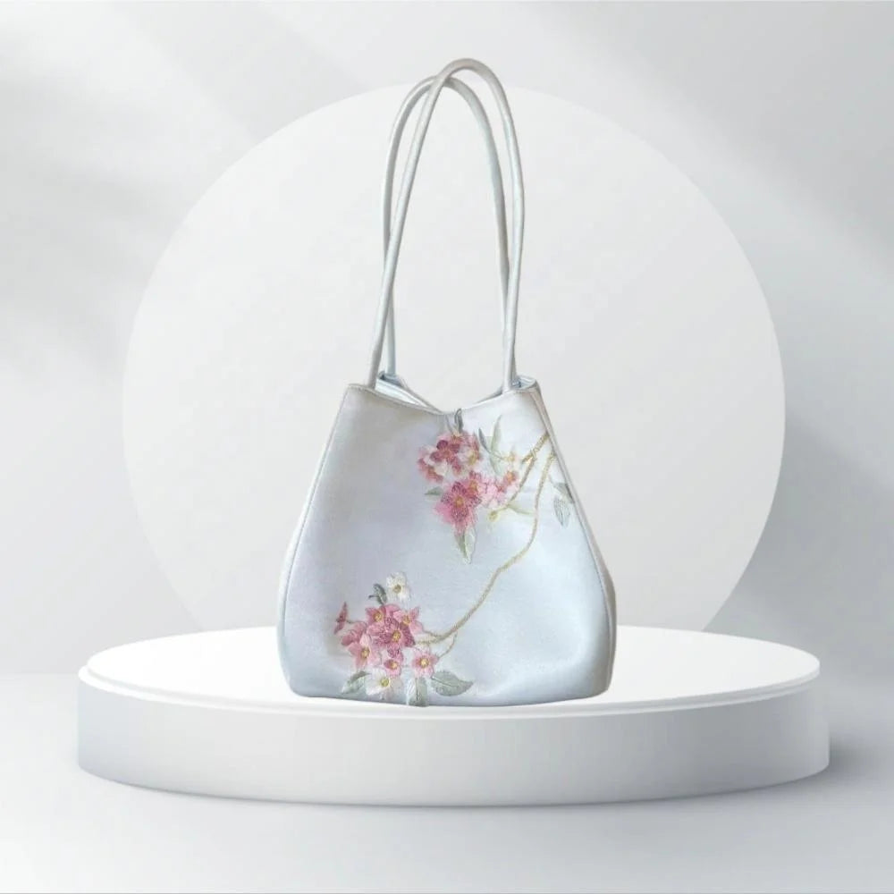 Handmade Suzhou Embroidery Silk Handbag for Women