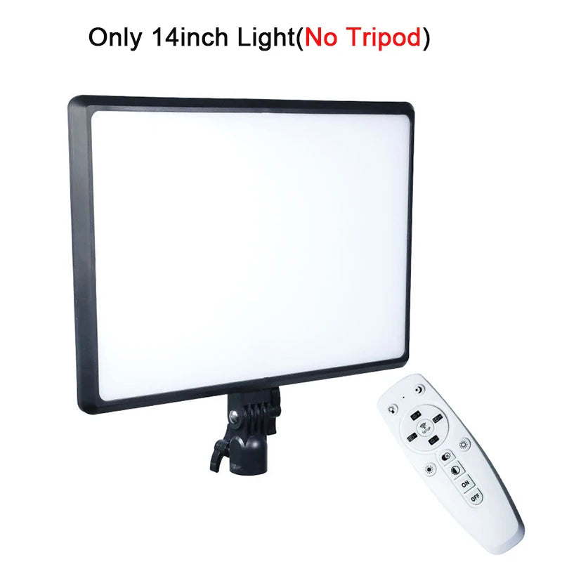 LED Video Light Panel for Content Creation - Adjustable Color Temp Only 14inch Light Tidesmit