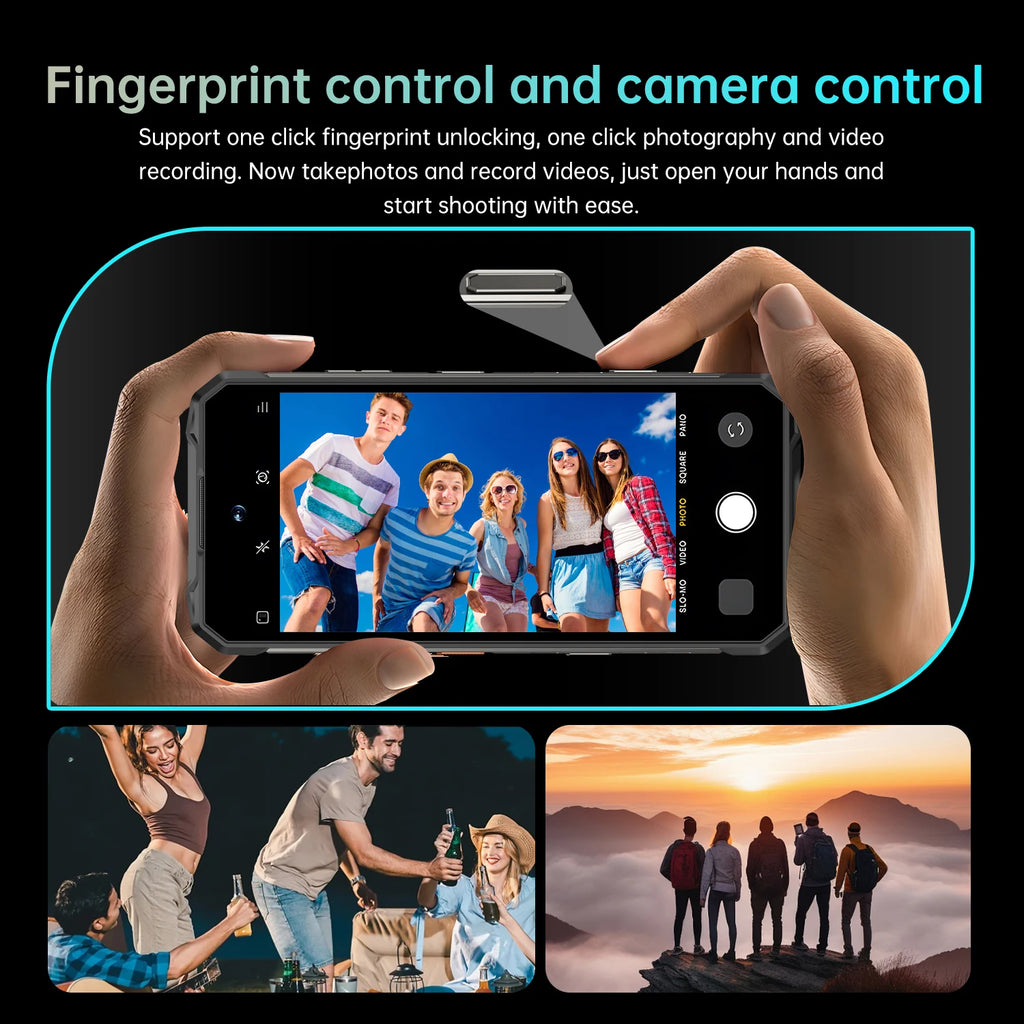 Tidesmit X27 Ultra 7.3 inch 5G smartphone with 12GB RAM, 1TB storage, NFC, and waterproof design.