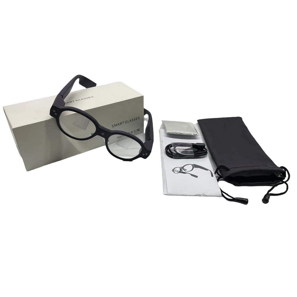 Executive Smart Glasses AI AR Wireless Business Assistant Translation Teleprompter Privacy Display Meeting Notes