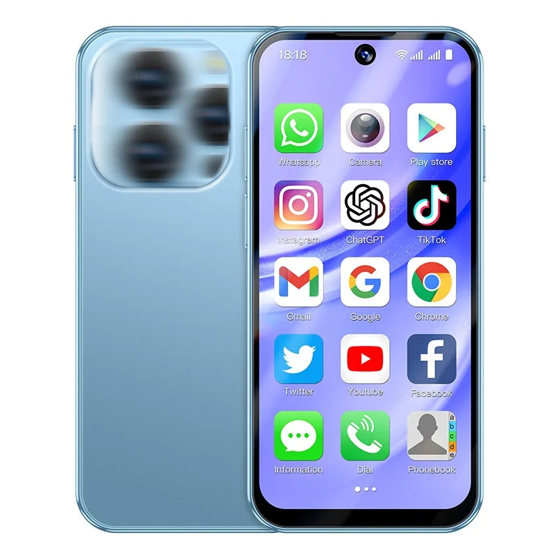 Hot Sales XS19 Pro Mini Smartphone 4-inch Android 12 Version Full Network 4G Smart Phone Supports Google Play Store 64GB Memory - Tidesmit