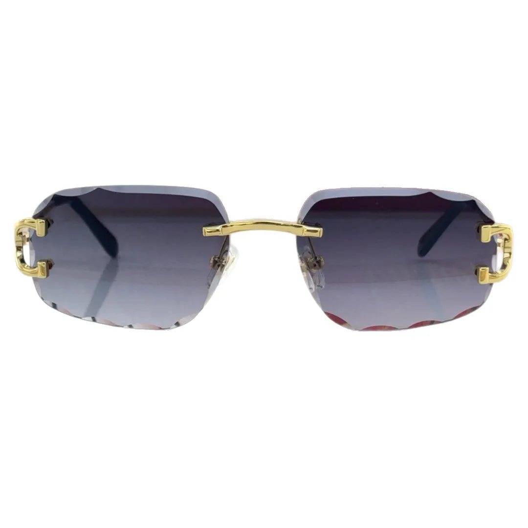 2026 New Diamond-Cut Rimless UV400 Hip-Hop Style Unisex Sunglasses  a Must-Have for Staycations and Vacations