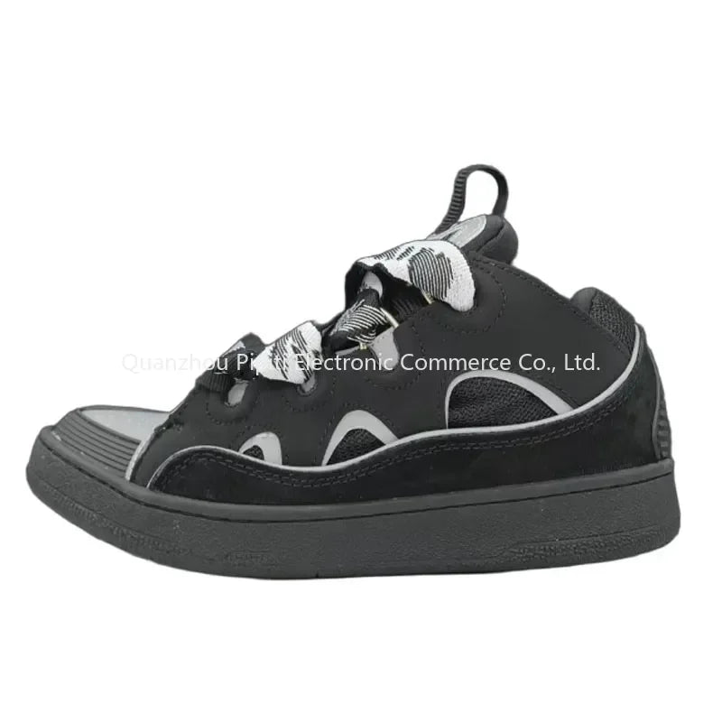 Designer Brand Luxury Casual Shoes Mens Women Embossed Leather Sneakers Calfskin Stripe Stretch Cotton Lace-up Low Rubber
