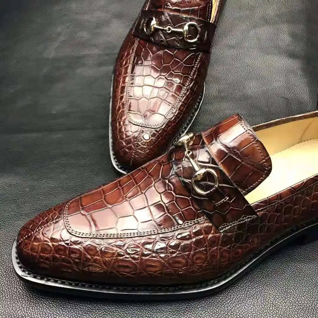 Goodyear Luxury Loafer Men Shoes High Quality New Arrivals Genuine Crocodile Leather Shoes Men alligator Custom Men's Shoes