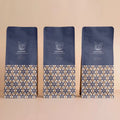Coffee Bag Packaging 250g Flat Bottom Coffee Bean Bag With Valve Eco Friendly Compostable Kraft Paper Coffee Pouch Wholesale