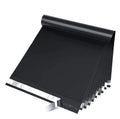 Black poly mailer shipping envelope stack with glossy finish and straight edges