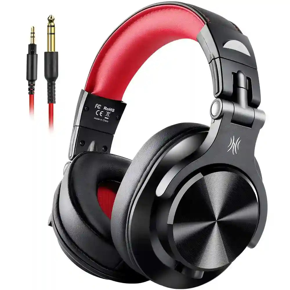 Wired Over-Ear Headphones with Mic - Studio Monitor Stereo Sound Tidesmit