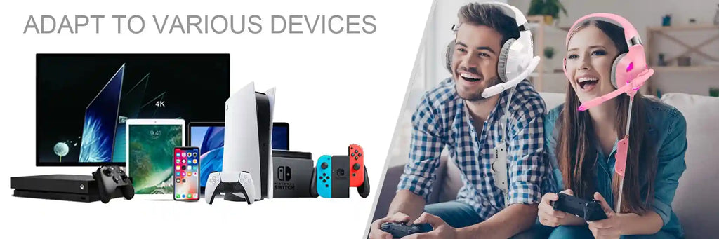 Wired Gaming Headphones with Mic - Over-Ear Noise-Cancelling Headset Tidesmit