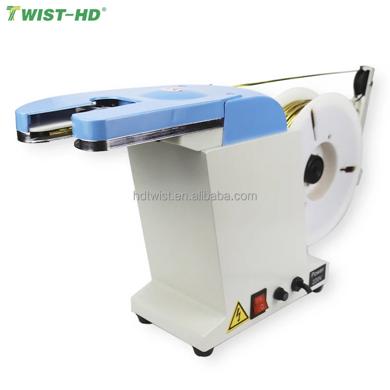 Semi-Automatic Twist Tie Machine Food Packaging Restaurant Home Use English/US Jack Plastic/Paper Packaging Used Engine Bearing