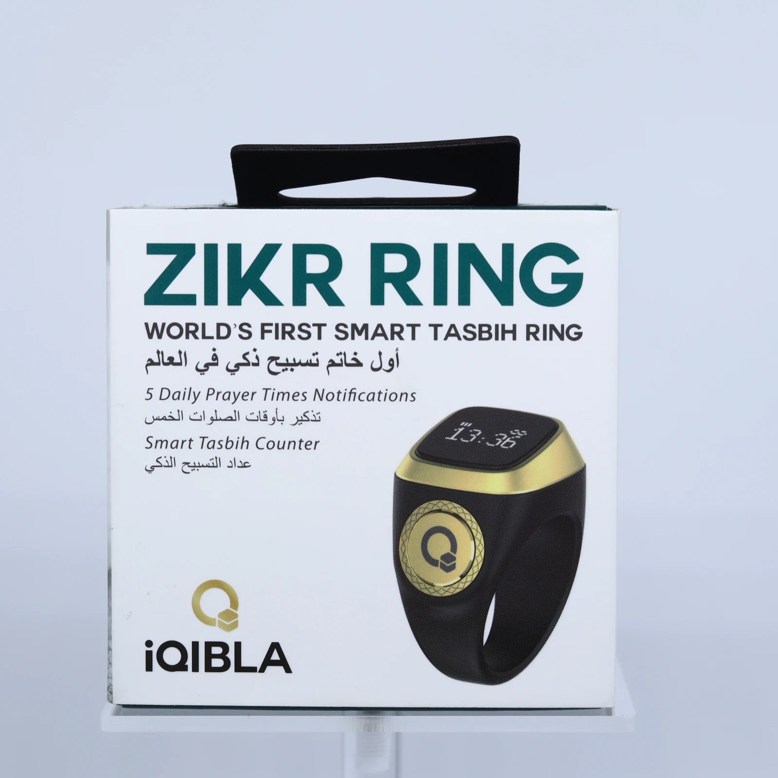 2025 Hot Sell Gift for Muslim Intelligent Praise Tasbih Tally Counting Smart Plasterl Electronic Rosary Zikr Tasbeeh Ring E01 Black Tidesmit