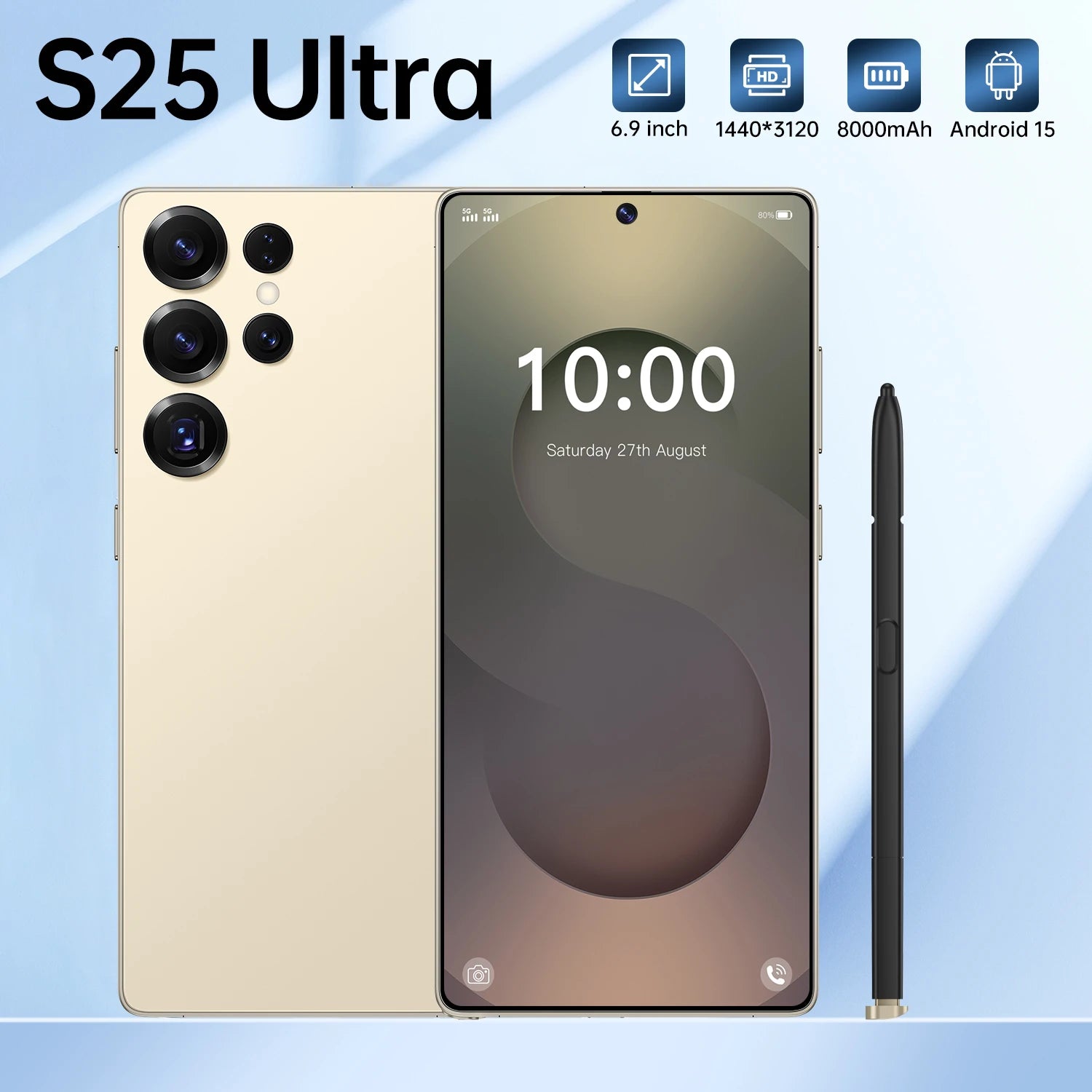 S25 Ultra 5G Smartphone – 6.9 Inch AMOLED Display 128GB Unlocked Mobile Tidesmit