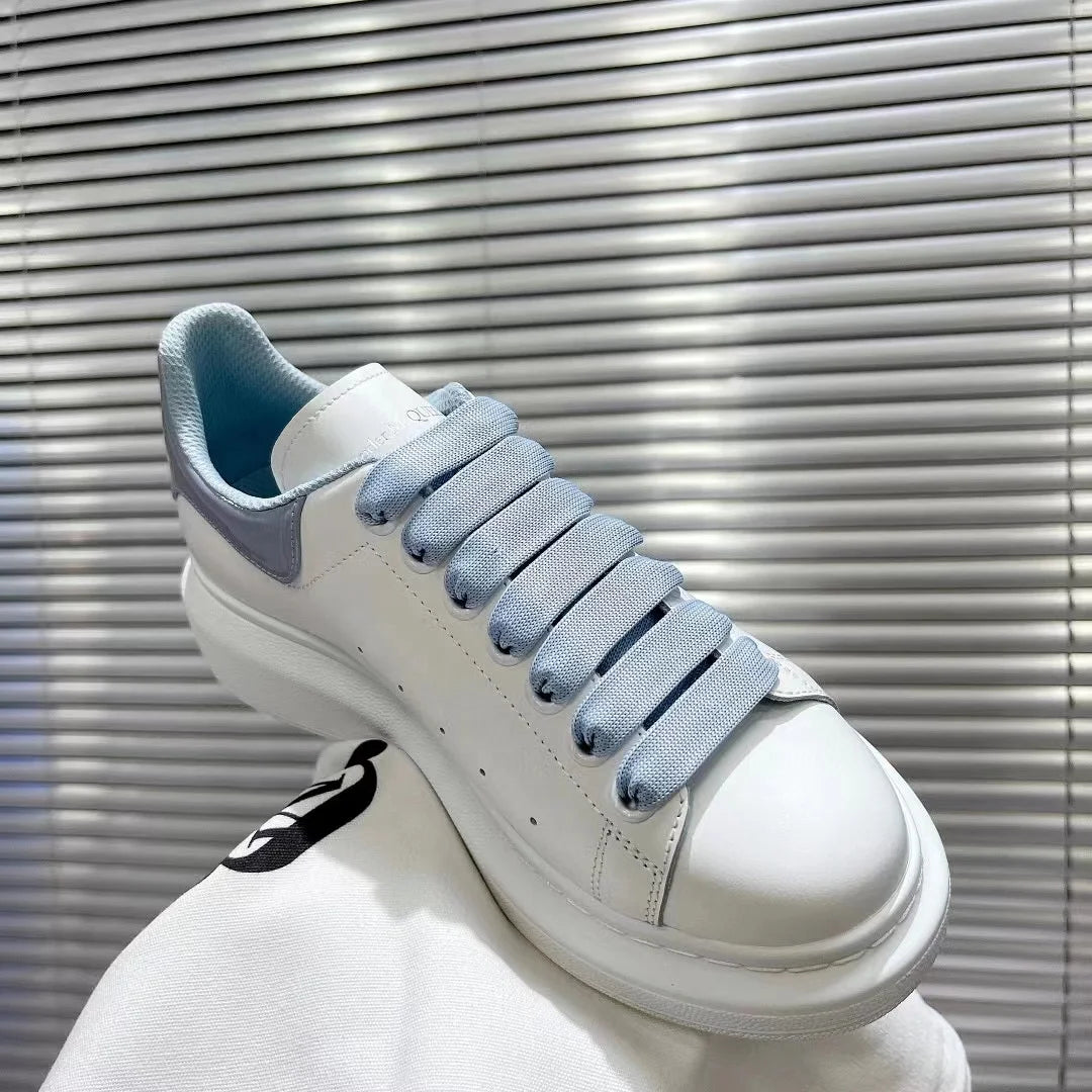 2025 Hot Luxury Women's High Quality Leather Casual Loafers White Elevated Height Increasing Walking Shoes for Summer