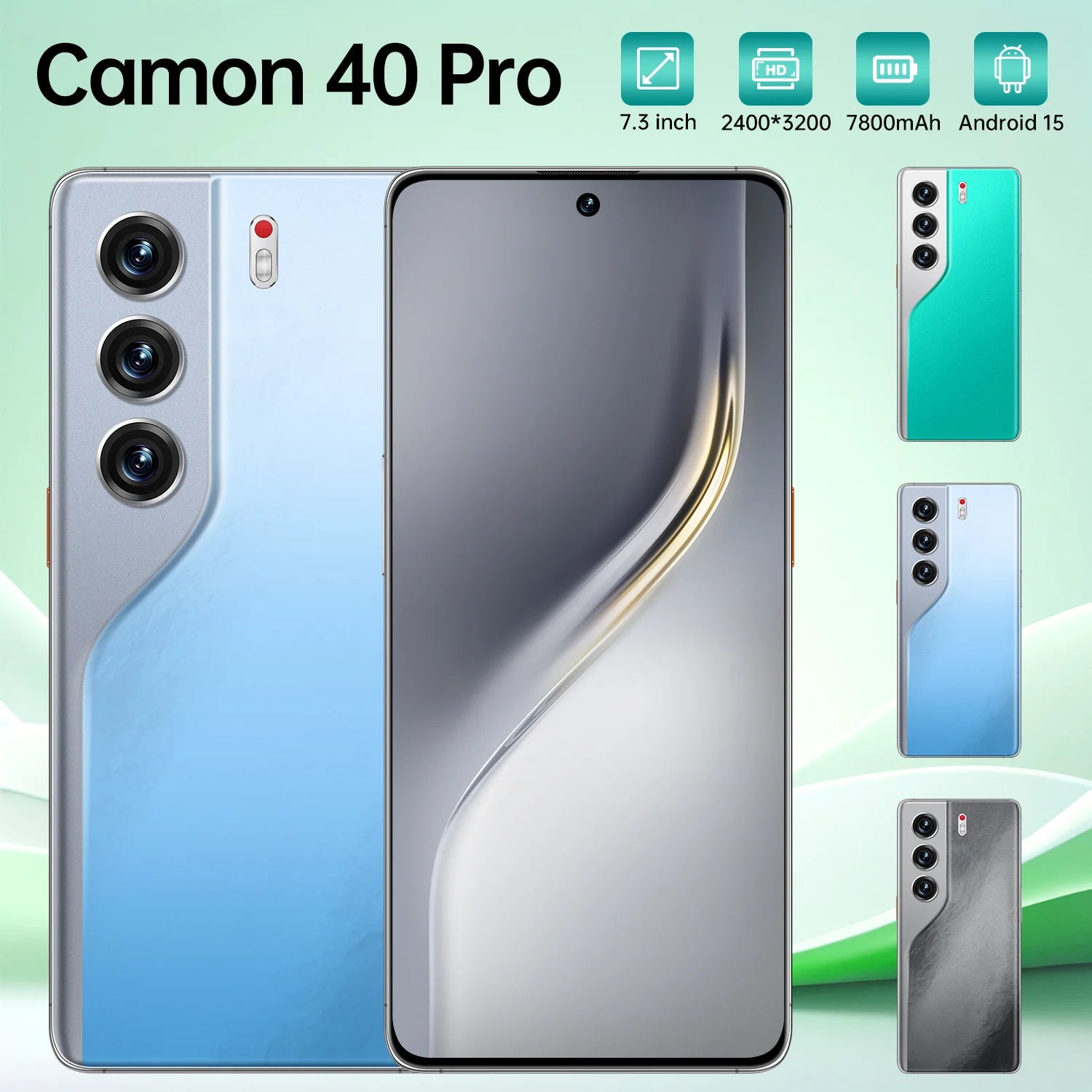 Camon 40 Pro 5G Smartphone, 16GB RAM, 1TB Storage - Black Tidesmit