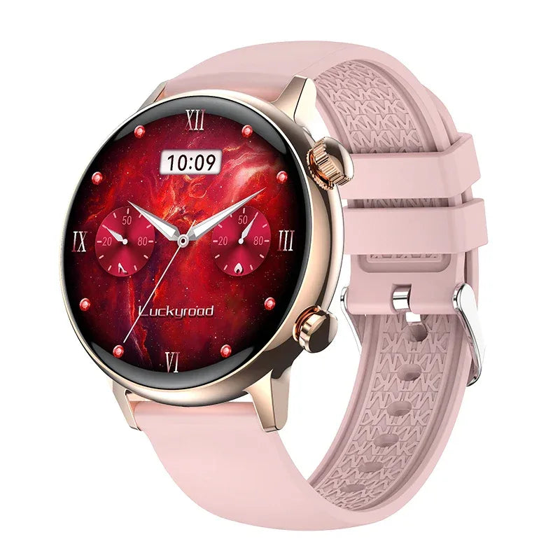 Best Gifts Luxury AMOLED Smart Watch Women HK39 Fitness Tracker Sports Waterproof NFC Payment BT Call Fashion Smart Watches - Tidesmit