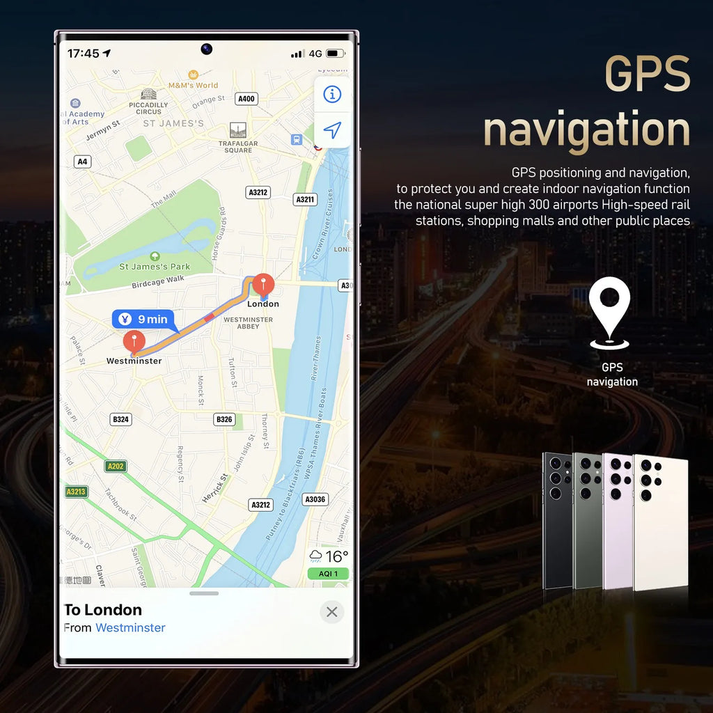 2024 New Ultra-high Speed S24 Ultra 16GB+1TB 5G Smart Phone 7.2-inch 3-7MP Snapdragon 8+2 Android 14 Game Phone - Tidesmit