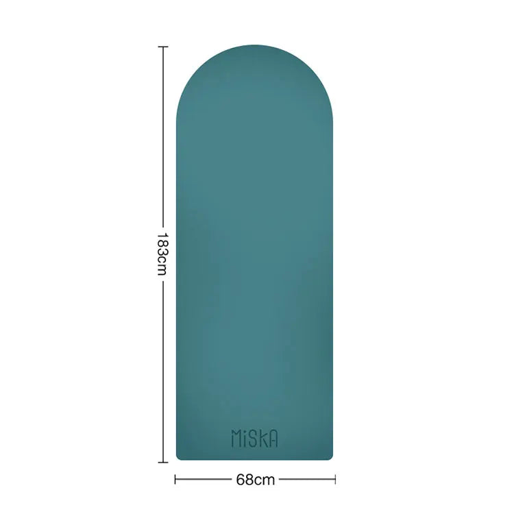 Customization Eco Rubber Pu Yoga Mat Home Yoga Gym Fitness Accessories Oval Yoga Mat Turquoise 4.5mm Tidesmit