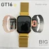 Fashion Smart Watch GT16 Fitness Tracker 2.01inch TFT Display IP68 Waterproof Android Relojes Smartwatch with Double Straps - Tidesmit