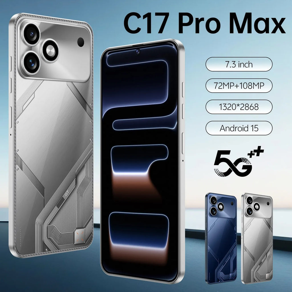 Tidesmit 5G Smartphone: 16GB RAM, 1TB Storage, 7.3-inch AMOLED Silver Silver 16g 1TB Tidesmit