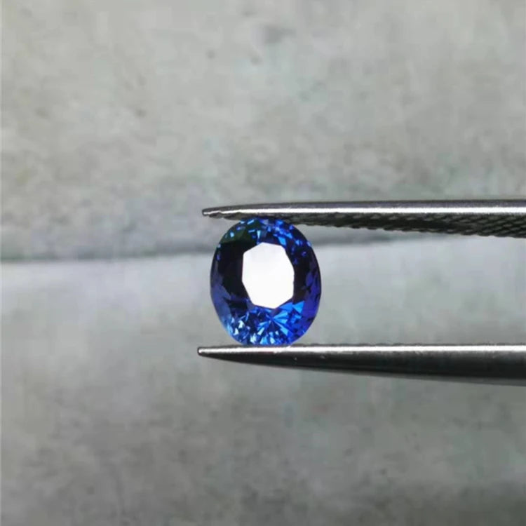 Jewelry Factory Wholesale Rare Gemstones 1.28ct Sri Lanka Natural Unheated Blue Sapphire Loose Stone